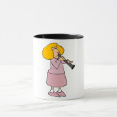 Frau spielt Klarinette-Tasse Tasse