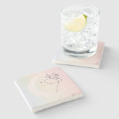 Frau Steinuntersetzer (Seitenansicht)