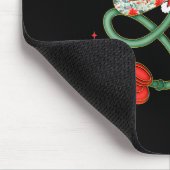 Frau Stethoscope Christmas Nurse Health Worker S Mousepad (Ecke)