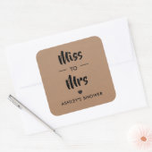 Frau Sticker, Brautparty Gefallen Tag, Quadratischer Aufkleber (Umschlag)