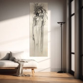 Frau Stift Zeichnend Alphonse Mucha Jugendstil Poster