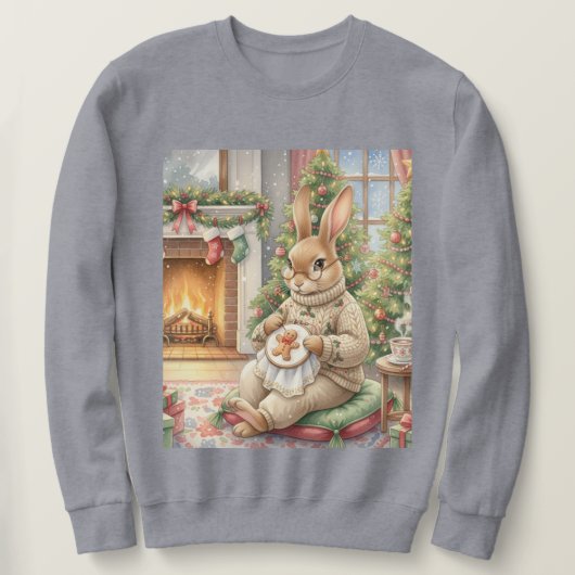 Frau Stitchy zu Weihnachten Sweatshirt (Design vorne)