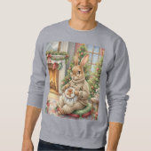 Frau Stitchy zu Weihnachten Sweatshirt (Vorderseite)