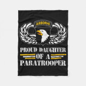 Frau stolz Tochter der 101. Im Flugzeug Abteilung Fleecedecke (Vorderseite)