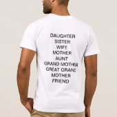 FRAU SUGAR T-Shirt (Rückseite)