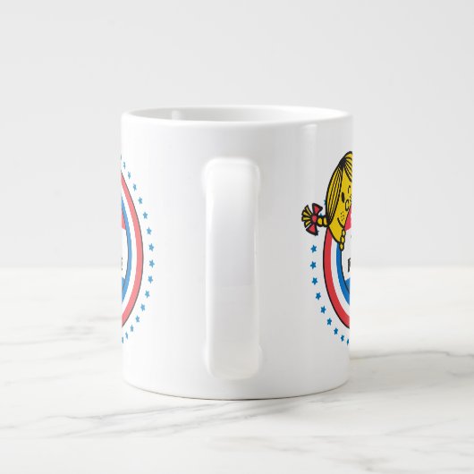 Frau Sunshine - Abstimmung für mich Jumbo-Tasse (Rückseite)