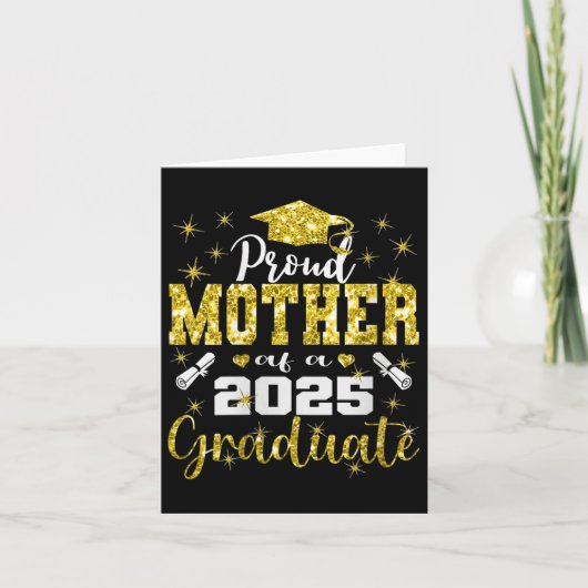 Frau Super stolz Mutter von 2025 Absolvent Senior Karte (Vorderseite)
