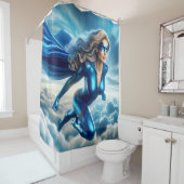 Frau Superhero Duschvorhang (Beispiel)