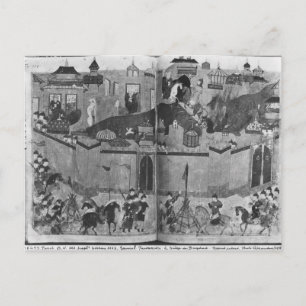 Frau Suppl PersanMongols unter Leitung Postkarte