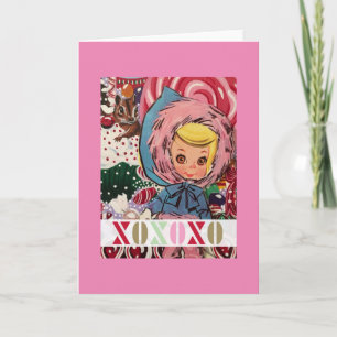 Frau Suzy Ski Fun Note Card Feiertagskarte