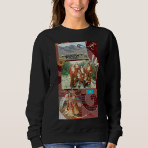 Frau Sweatshirt Kasachstan