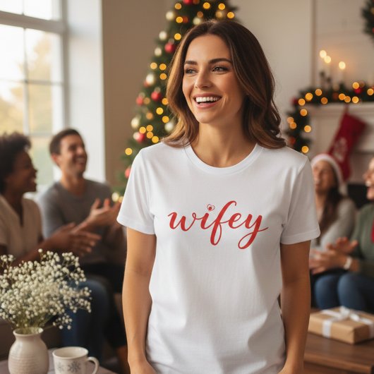 Frau T-Shirt Geschenk mit bunter Schrift Herz für 