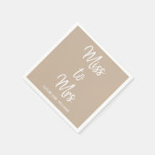 Frau Tan Brautparty Junggeselinnen-Abschied Serviette (Ecke)