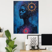 Frau Tarot Poster (Heimbüro)