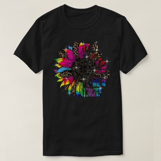 Frau Teacher Sunflower Frau Berard VNeck T-Shirt (Design vorne)