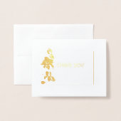 Frau Teen kids pageant Foto Orchid Vielen Dank Folienkarte (Vorderseite mit Umschlag)