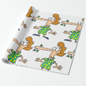 Frau Telling Lies Geschenkpapier (Ungerollt)