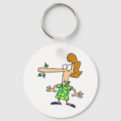 Frau Telling Lies Schlüsselanhänger (Vorderseite)