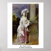 Frau Thomas Graham by Thomas Gainsborough Poster (Vorne)