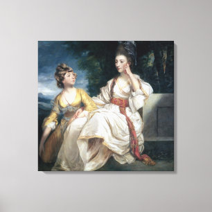 Frau Thrale und ihre Tochter Hester 1777-78 Leinwanddruck