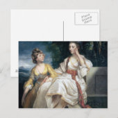 Frau Thrale und ihre Tochter Hester 1777-78 Postkarte (Vorne/Hinten)
