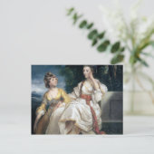Frau Thrale und ihre Tochter Hester 1777-78 Postkarte (Stehend Vorderseite)