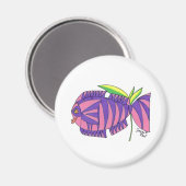 Frau Tiger Fish Magnet (Vorderseite/Rückseite)