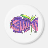Frau Tiger Fish Magnet (Vorne)