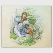 Frau Tiggy-Winkle 6 Teller Geschenkpapier (Flach)