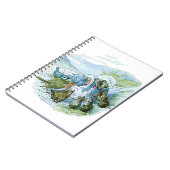 Frau TIGGY-WINKLE gibt den Vögeln ihre Kleidung Notizblock (Linke Seite)