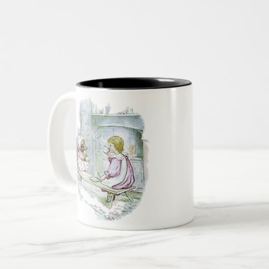 Frau Tiggy-Winkle machte Lucie eine Tasse Tee (Vorderseite Links)