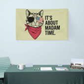 Frau Time President 2024 Kamala Harris DNC Kundgeb Banner (Messeveranstaltung)