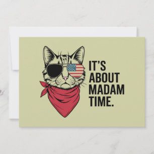 Frau Time President 2024 Kamala Harris DNC Kundgeb Einladung