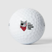 Frau Time President 2024 Kamala Harris DNC Kundgeb Golfball (Vorderseite)