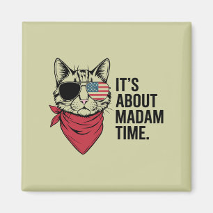 Frau Time President 2024 Kamala Harris DNC Kundgeb Magnet