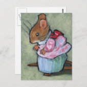 FRAU TITTLEMOUSE #2 nach B. Potter Postkarte (Vorne/Hinten)