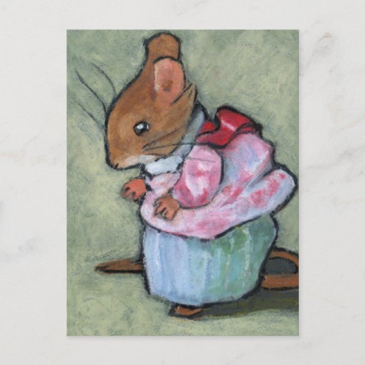 FRAU TITTLEMOUSE #2 nach B. Potter Postkarte (Vorderseite)