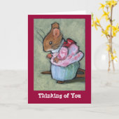 Frau TITTLEMOUSE, denken Sie an Sie Karte (Gelbe Blume)