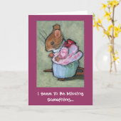 FRAU TITTLEMOUSE, scheine ich, MissingSomething zu Karte (Gelbe Blume)