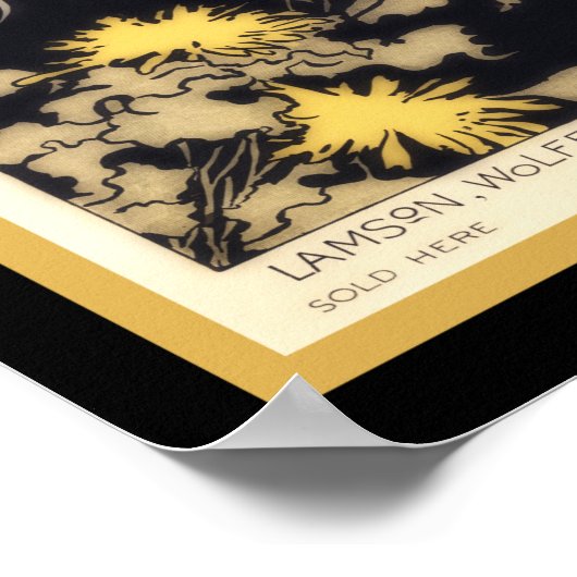 Frau Traumerei 1895 Art Nouveau Poster (Ecke)