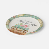 Frau Travel Brautparty Paper Tellers Pappteller (Schrägansicht)