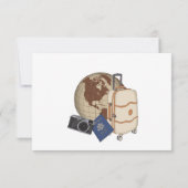 Frau Travel Brautparty RSVP Card (Rückseite)