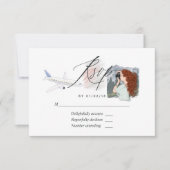 Frau Travel Brautparty RSVP Card (Vorderseite)