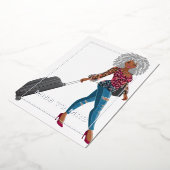 Frau Travel Junggeselinnen-Abschied Folieneinladung (Gedreht)