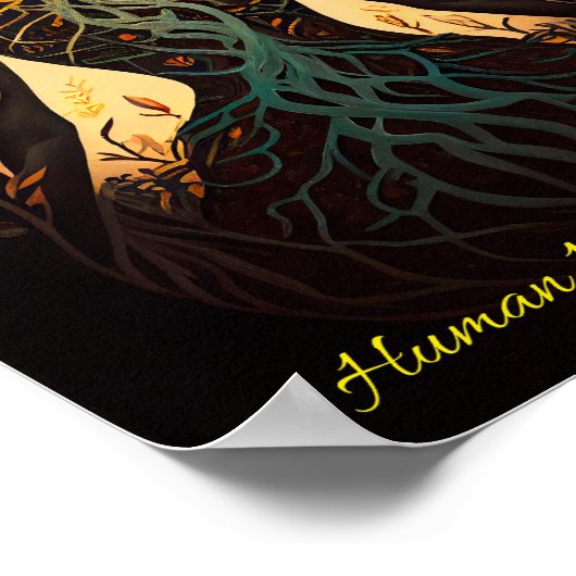 Frau Tree Nature - Gen AI Poster (Ecke)