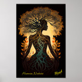 Frau Tree Nature - Gen AI Poster (Vorne)
