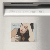 Frau trinkt Whisky Magnet (In Situ (Geschirrspüler))