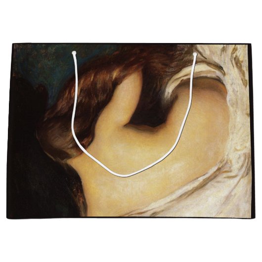 Frau trocknet ihr Haar (von Joseph DeCamp) Große Geschenktüte (Vorderseite)