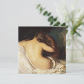 Frau trocknet ihr Haar (von Joseph DeCamp) Karte (Stehend Vorderseite)