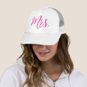 Frau Trucker Hat - Pink Chic Script Design Truckerkappe (Beispiel)